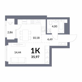 38 м², 1-комнатная квартира 5 850 000 ₽ - изображение 21