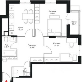 60,7 м², 2-комнатная квартира 26 572 640 ₽ - изображение 18