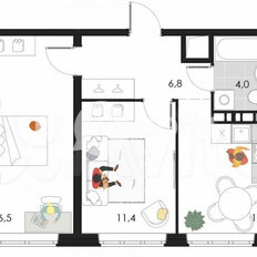 Квартира 49,2 м², 2-комнатная - изображение 1