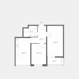 Квартира 61,2 м², 2-комнатная - изображение 1