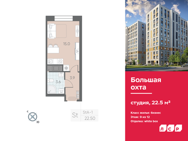 Квартира 22,5 м², студия - изображение 1