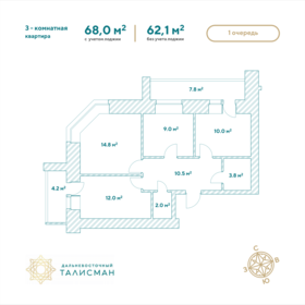 73 м², 3-комнатная квартира 9 000 000 ₽ - изображение 45