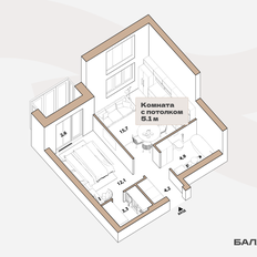 Квартира 40,2 м², 1-комнатная - изображение 4