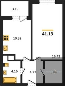 Квартира 41,1 м², 1-комнатная - изображение 1