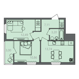 39 м², 1-комнатная квартира 4 200 000 ₽ - изображение 64