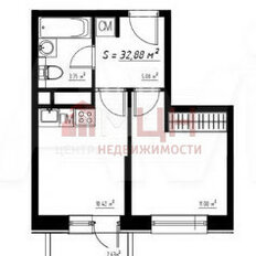 Квартира 32,9 м², 1-комнатная - изображение 2