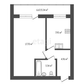 Квартира 37,2 м², 1-комнатная - изображение 3