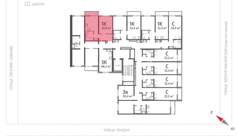 34,7 м², 1-комнатная квартира 4 100 000 ₽ - изображение 38