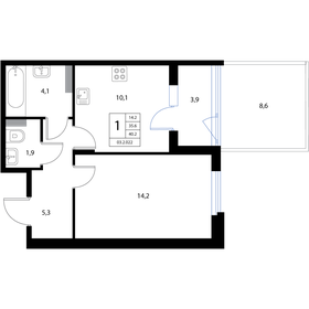 37,5 м², 1-комнатная квартира 6 500 000 ₽ - изображение 107