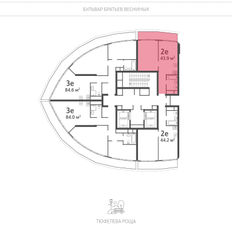 Квартира 44,6 м², 1-комнатная - изображение 4