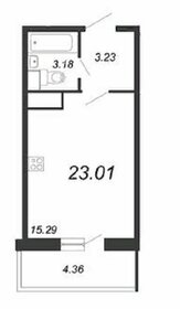 Квартира 23 м², студия - изображение 1