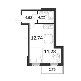 Квартира 33,5 м², 1-комнатная - изображение 1