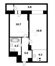 Квартира 40,7 м², 1-комнатная - изображение 1