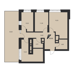 107,8 м², 3-комнатная квартира 18 300 000 ₽ - изображение 7