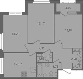 Квартира 78,5 м², 3-комнатная - изображение 1