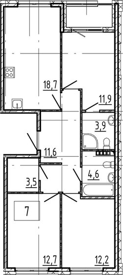 80,7 м², 3-комнатная квартира 17 085 000 ₽ - изображение 1