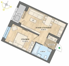 49 м², 1-комнатная квартира 5 800 000 ₽ - изображение 33