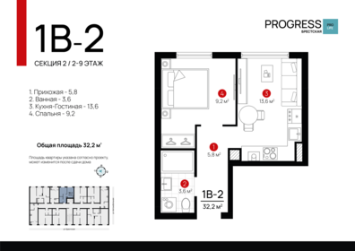 60,3 м², 1-комнатная квартира 6 200 000 ₽ - изображение 24