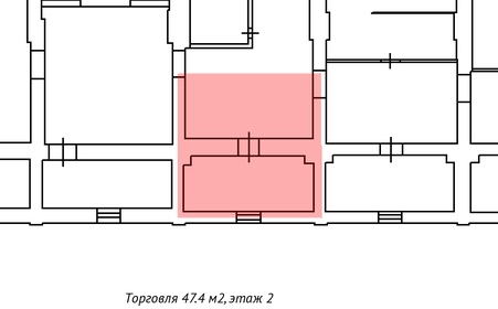 47,7 м², торговое помещение 28 143 ₽ в месяц - изображение 14