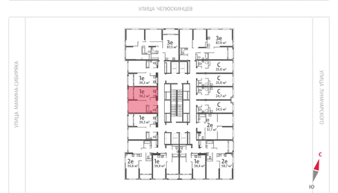 39,9 м², 1-комнатная квартира 7 305 690 ₽ - изображение 14