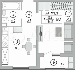 38 м², 1-комнатная квартира 3 650 000 ₽ - изображение 70