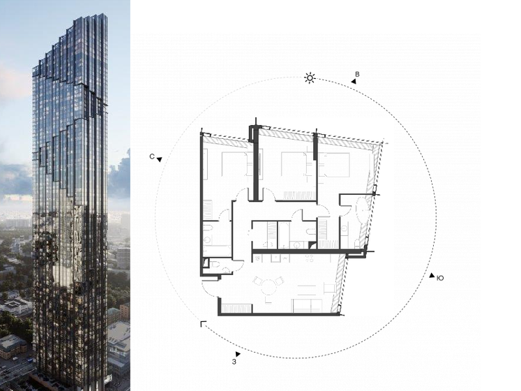 111,8 м², 3-комнатная квартира 93 307 736 ₽ - изображение 30