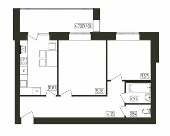 56,6 м², 3-комнатная квартира 3 435 000 ₽ - изображение 80