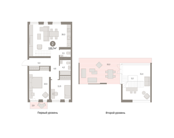 125 м², 4-комнатная квартира 22 000 000 ₽ - изображение 84