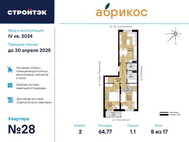 63 м², 2-комнатная квартира 7 100 000 ₽ - изображение 119