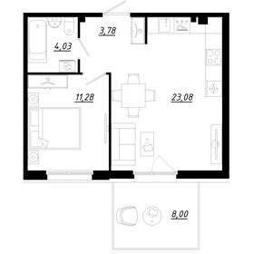 Квартира 44,6 м², 1-комнатная - изображение 1