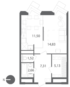 43 м², 1-комнатная квартира 6 098 900 ₽ - изображение 10