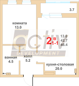 30,7 м², квартира-студия 3 380 000 ₽ - изображение 75