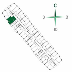 Квартира 39 м², 1-комнатная - изображение 3