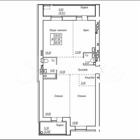 Квартира 99,6 м², 3-комнатная - изображение 1