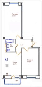 Квартира 61,3 м², 2-комнатная - изображение 1