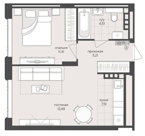 34,8 м², 1-комнатная квартира 6 800 000 ₽ - изображение 64