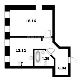 Квартира 42,4 м², 1-комнатные - изображение 1