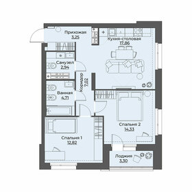 66,5 м², 2-комнатная квартира 9 800 000 ₽ - изображение 41