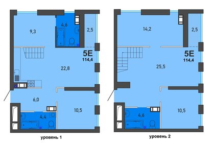 Квартира 114,4 м², 5-комнатная - изображение 1