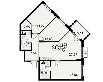 90,2 м², 3-комнатная квартира 18 450 000 ₽ - изображение 40