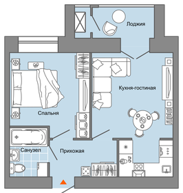 42 м², 2-комнатная квартира 4 889 964 ₽ - изображение 32