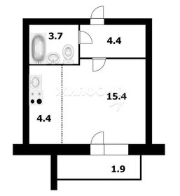 Квартира 29,8 м², студия - изображение 1