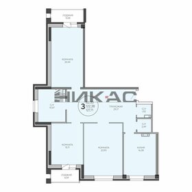 Квартира 130,4 м², 3-комнатная - изображение 1