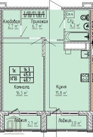 Квартира 48,7 м², 1-комнатная - изображение 1