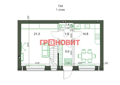 Квартира 84 м², 3-комнатная - изображение 1