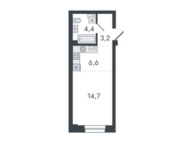 Квартира 28,9 м², студия - изображение 1