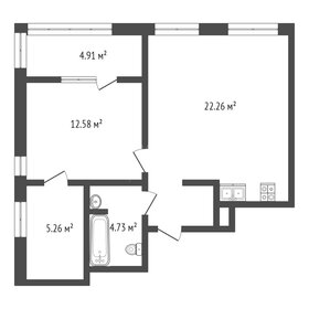 Квартира 55,5 м², 1-комнатная - изображение 1