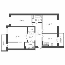 Квартира 80 м², 3-комнатная - изображение 3