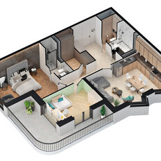 Квартира 85,4 м², 3-комнатная - изображение 3