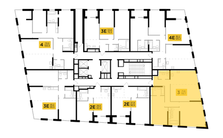 116,6 м², 3-комнатная квартира 42 652 644 ₽ - изображение 11